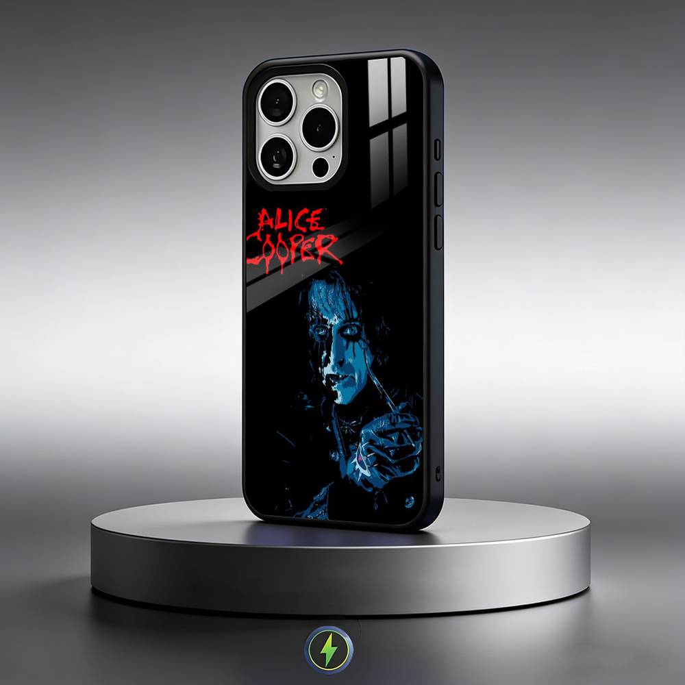 A-Alice Cooper wallpaper  Phone Case For iPhone17,16,15,14,13,12,11 Plus,Pro Max Magnetic For Magsafe Wireless Charging