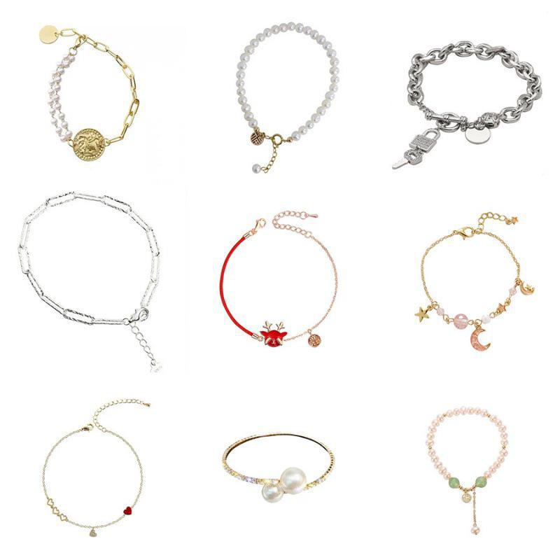 Beautiful Korean Beaded Hetian Jade Bracelet - Versatile Pearl Jewelry for Women