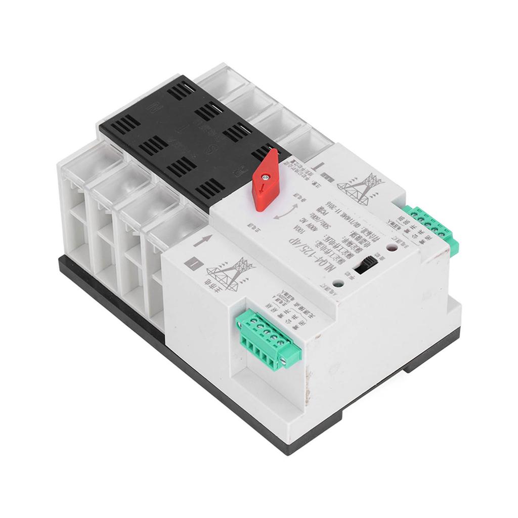 Dual Power Automatic Transfer Switch Millisecond Controller with Cover NLQ4‑125/4P 100A 400V AC