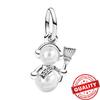 New Copper Me Series Infinity & Wing Medallion Charm Snake Pearlescent Mini Dangle Charm Fit Original Bracelet