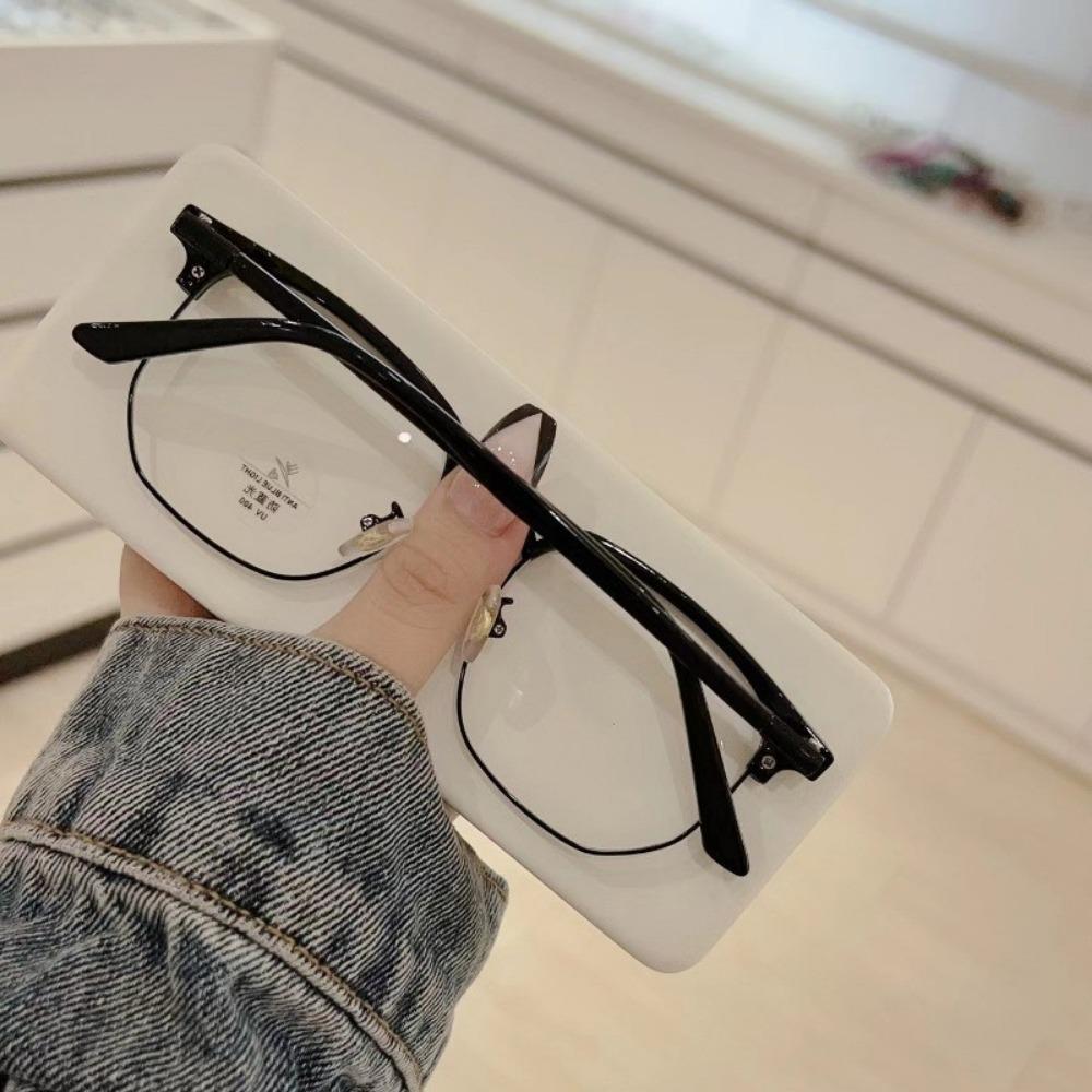 Fashion Unisex Korean Anti Radiation Classical Glasses for Women Men Metal Retro Eyeglass Fashion Unisex
