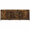 TV Cabinet 130 x 33 x 47 cm Smoked Oak Wood Based Panel