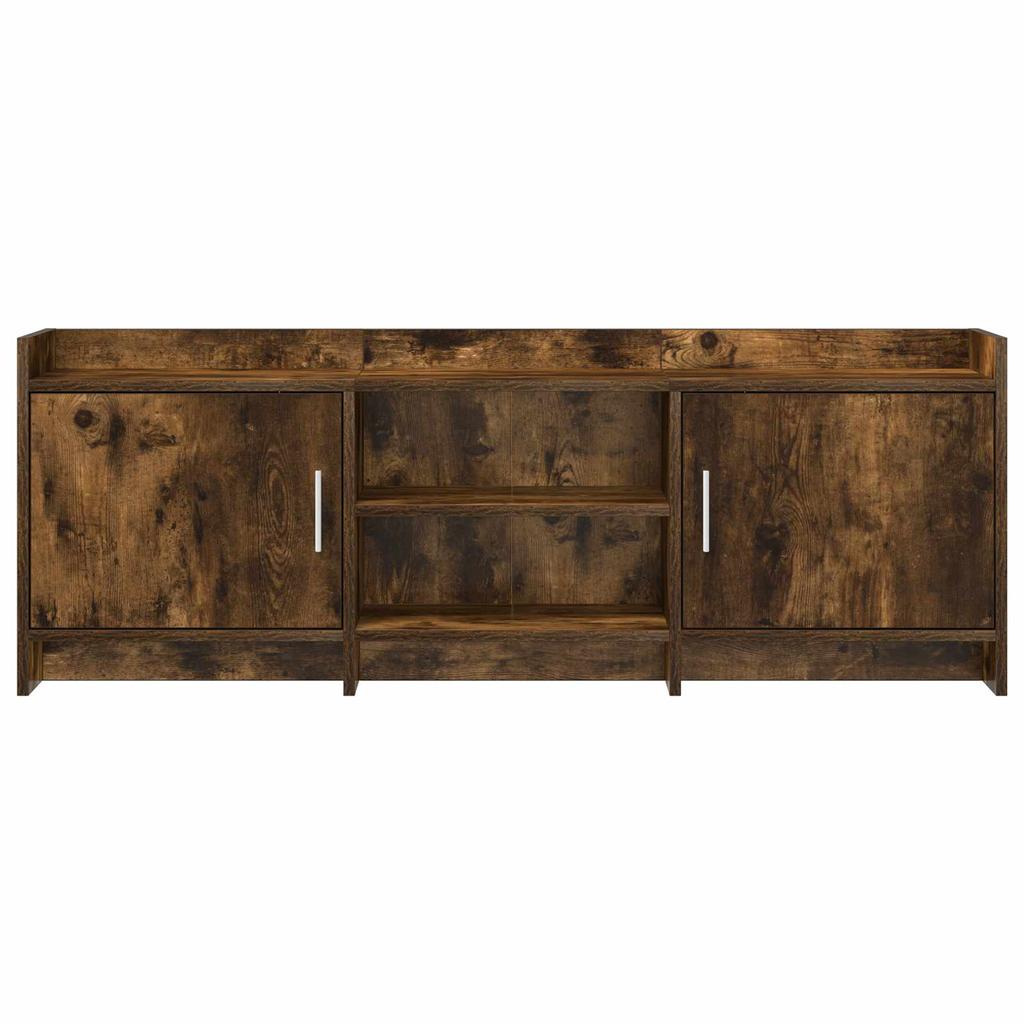 TV Cabinet 130 x 33 x 47 cm Smoked Oak Wood Based Panel