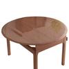 Soft Glass Round Table Tablecloth, Transparent , Oil,Proof & Heat,Resistant Protective Pad, No,Wash Plastic Round Table Mat