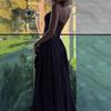2025 Summer Women's Square Neck Polka Dot Short Sleeve Dress