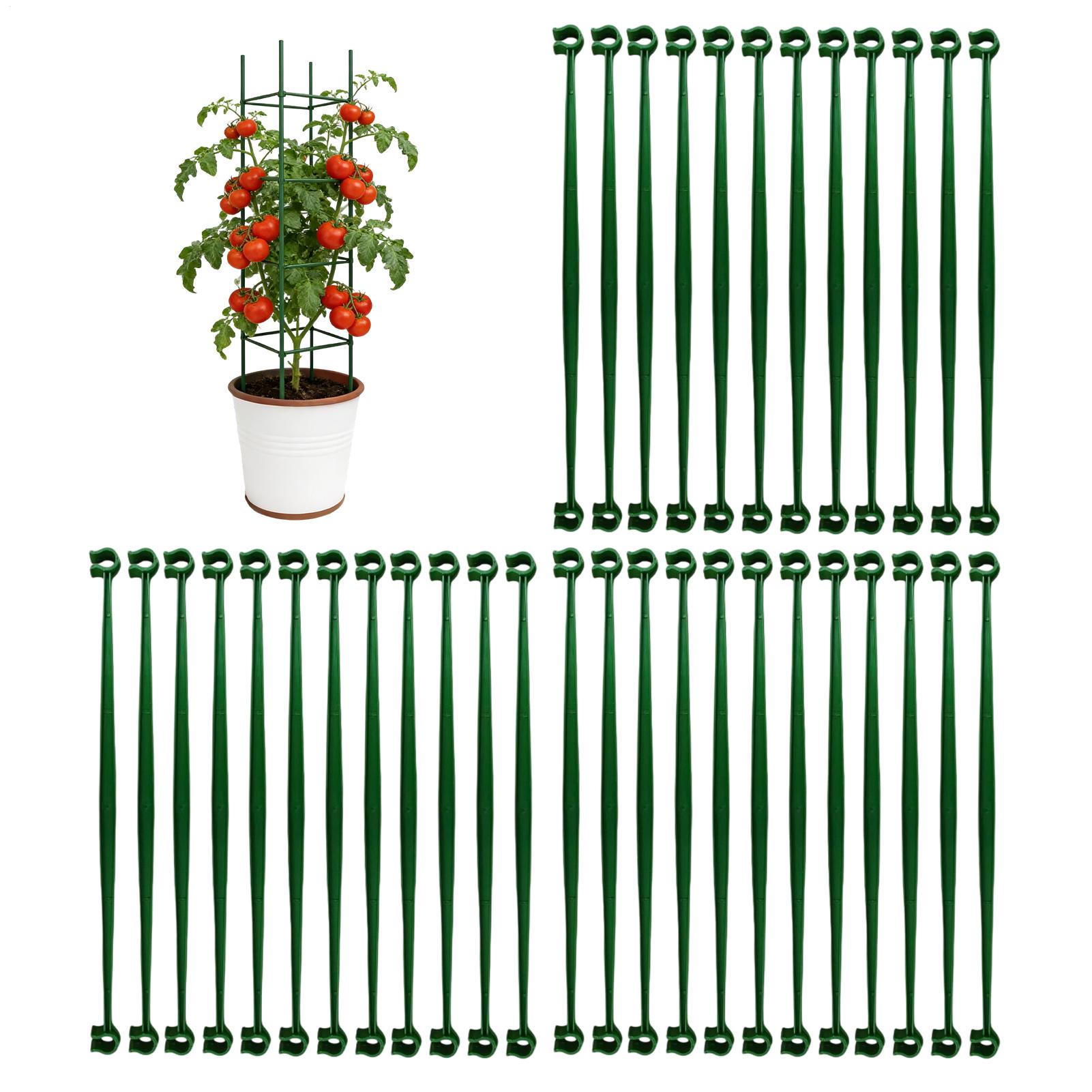 

36PCS Tomato Stand Arms 11.8-inch Plant Support Frame With 11mm Connector Clip Tomato Plant Cage Trellis Sticks Poles China Mainland