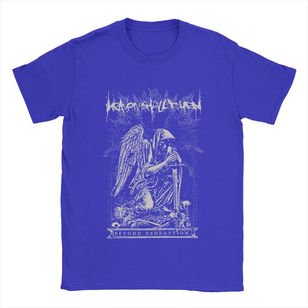 Heaven Shall Burn T Shirts Men's Pure Cotton Novelty T-Shirts Round Collar Band Tees Short Sleeve Clothing Graphic