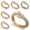 Buntes Emailliertes Armreif Armband Verstellbar Offen Tier Statement Armreif Damen