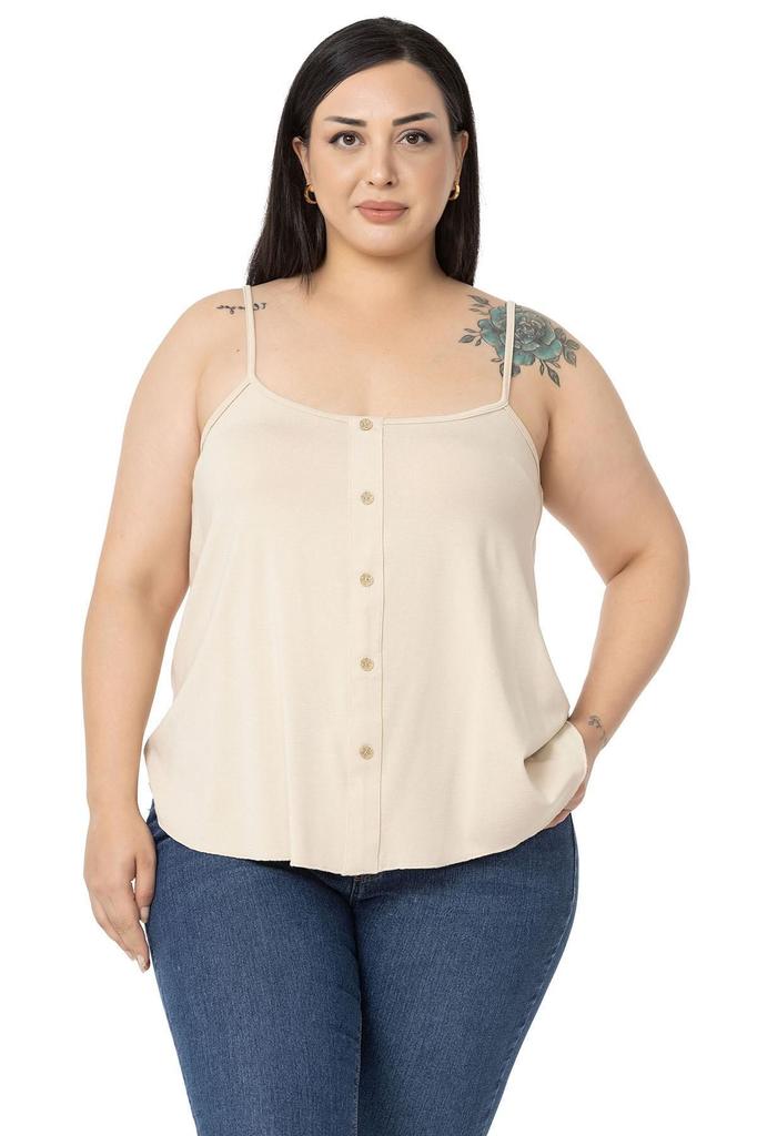 Damenstil Übergröße Körper Große Größe Verstellbarer Kordelzug Viskose Schwarz Bluse mit Zierknöpfen