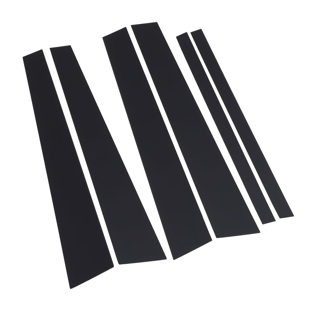 6 STÜCKE Säulenverkleidung Glänzend Schwarz Stilvoll Einfache Installation Autotür Säulenverkleidung für Crown