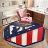 Football Club Print Round Rug, Washable Floor Carpet, For Entryway Dorm Laundry Room Office Study, Home Decor Birthday Christmas Gift