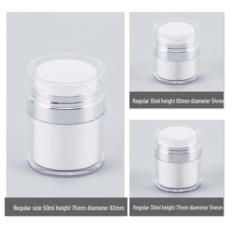 

Портативный вакуумный пресс-насос для косметики: Многоразовый дорожный флакон для крема для лица, лосьона и тональной основы.