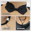 Summer hat female sunshade sunscreen straw straw hat seaside beach sun hat bow basin hat
