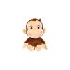 Sun Arrow George the Monkey Bean Bag Toy M K-8423 Soft Plush 20cm