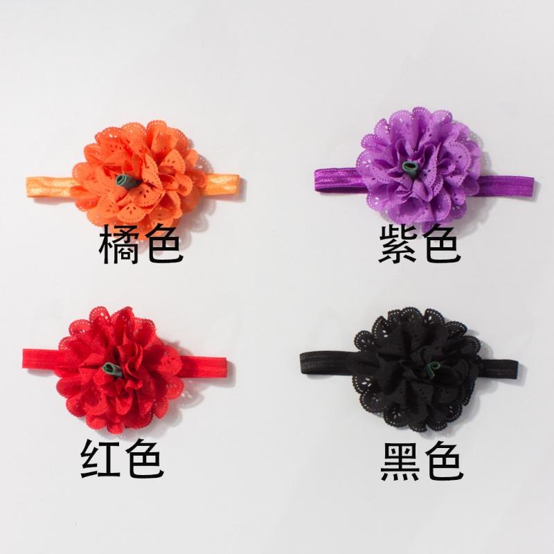 New baby headband Halloween day funny cute pumpkin children's headscarf comfortable baby hair accessories