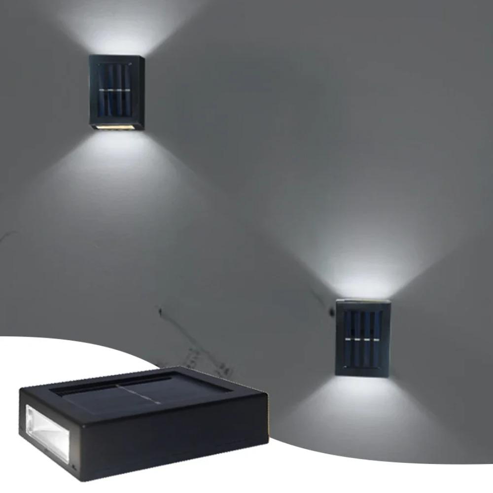 Outdoor Solar Wall Lamp Up and Down Wall Washer Light Waterproof Solar Lights For Garden Street Landscape Balcony Yard Decor