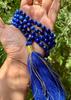 Lapis Lazuli Japa Mala, Indian Rosary, Prayer Beads, September Birthstone