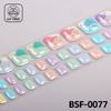 Popular Style New 3D Waterproof Nail Sticker Plastic UV Free Nail Wraps Toe Wraps