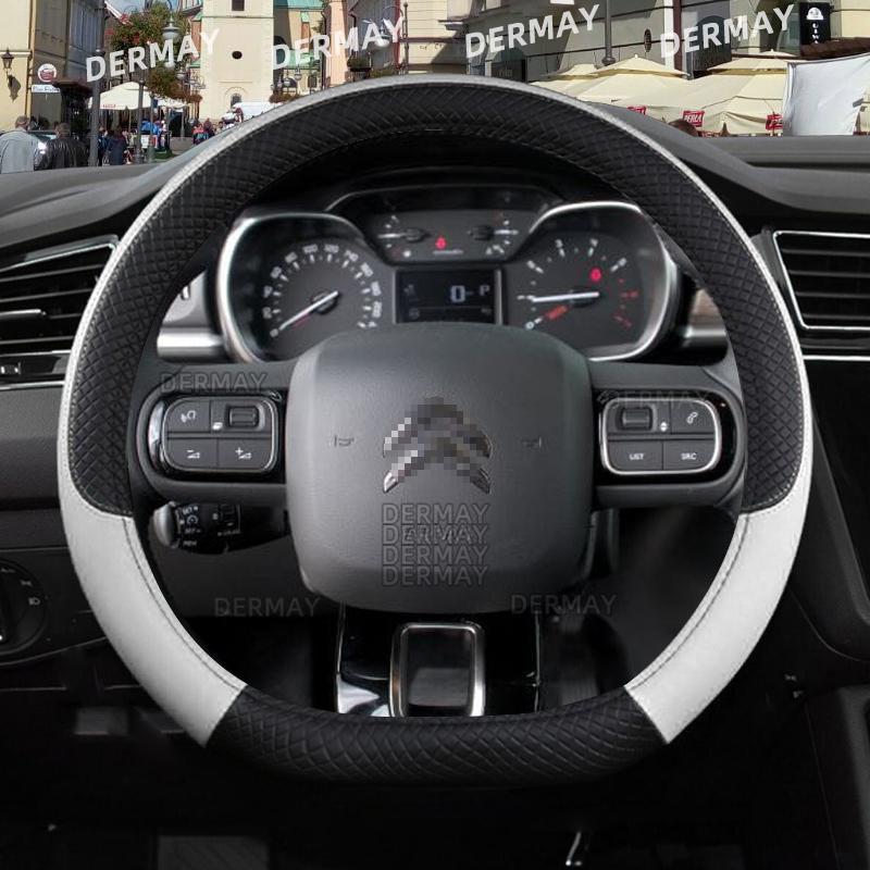 

Для Citroen C3/C3 Picasso Aircross Lumiere Pluriel DS3 DS5 9 цветов автомобильный чехол на руль из искусственной кожи Нескользящий авто