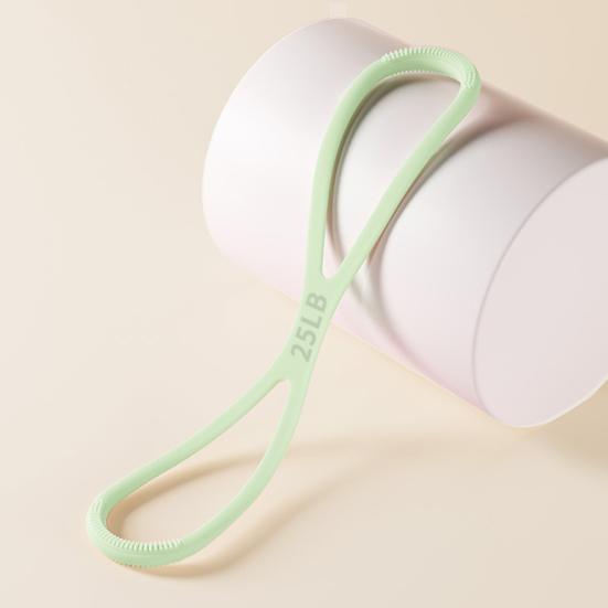 Figure 8 Exercise Resistance Band Arm Shoulder Stretch Strength Training Fitness Elastic Strap 15/25/35Lbs Men Women Anti-slip Silicone Tension Rope