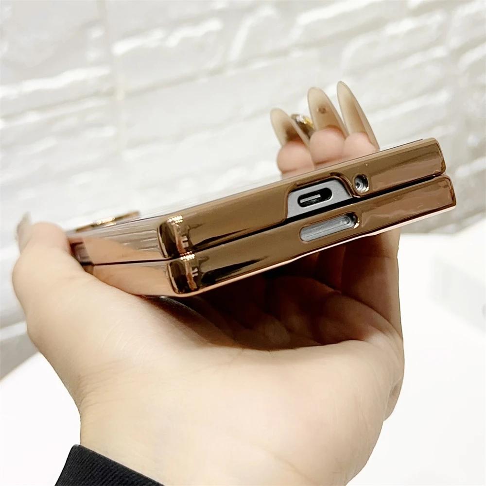 Luxury Plating Matte for Magsafe Magnetic Wireless Charging Phone Case for Samsung Galaxy Z Fold 7 6 5 4 3 Shockproof Back Protect Cover