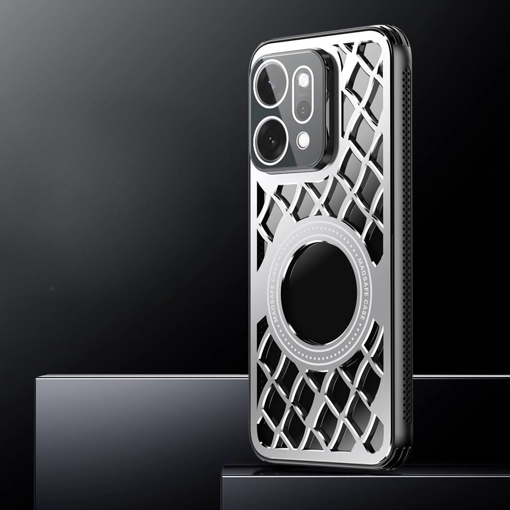 Aluminiowy stop Odprowadzanie ciepła Magnetyczne etui pierścieniowe Dla OPPO Reno 14 14Pro Ładowanie bezprzewodowe Ochrona obiektywu Pokrowiec odporny na wstrząsy