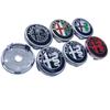 EHJPY1 4Pcs 60mm Silver Cap Wheel Hub Cover Logo Modification for GTAM 060 T60 GT Mito Brera Giulia Car Hub Logo Decoration