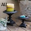 Tall Cast Iron Candle Holder Heavy Duty Holder, Retro Candlestick Holders, Handcrafted Outdoor Tealight Metal Pillar Stand for Dinner Home Garden