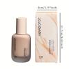 Liquid Foundation Natural Finish Light To Medium Coverage, Waterproof & Sweat-Resistant, Long-Lasting Makeup Cream Easy To Apply & Blend
