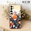 Custodia per telefono con sfondo anime H-haikyuu per Samsung S26,25,24,21,22,23,30,20,Ultra,Plus,Fe,Lite Cover Morbida Nera