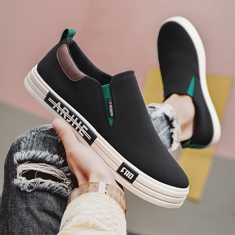 New Lightweight Men's Canvas Shoes Comfortable Low-cut Vulcanized Shoes Men Espadrille Non-slip Casual Shoes Men Flats