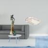Elegant African Lady Sculpture Tray for Home Decor And Food Serving Multifunctional Vanity Fruit