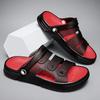 Cave Shoes for Men, Sandals for Summer Fashion, Breathable Beach Shoes for Outdoor Wear, Dual-purpose Sandals with Men's Toe Caps, Slippers