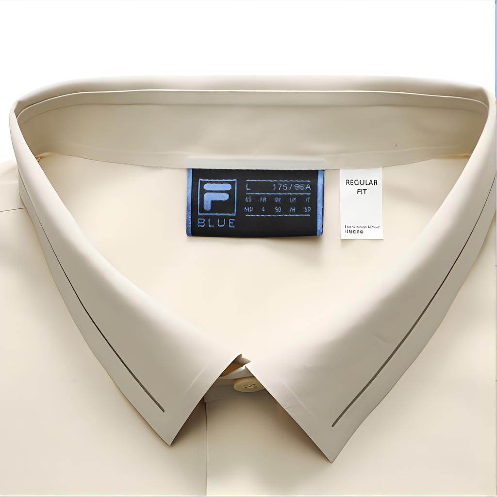 FILA SS22 Solid Knit Short Sleeve Polo Shirt Men tops Khaki F11M222126FLK