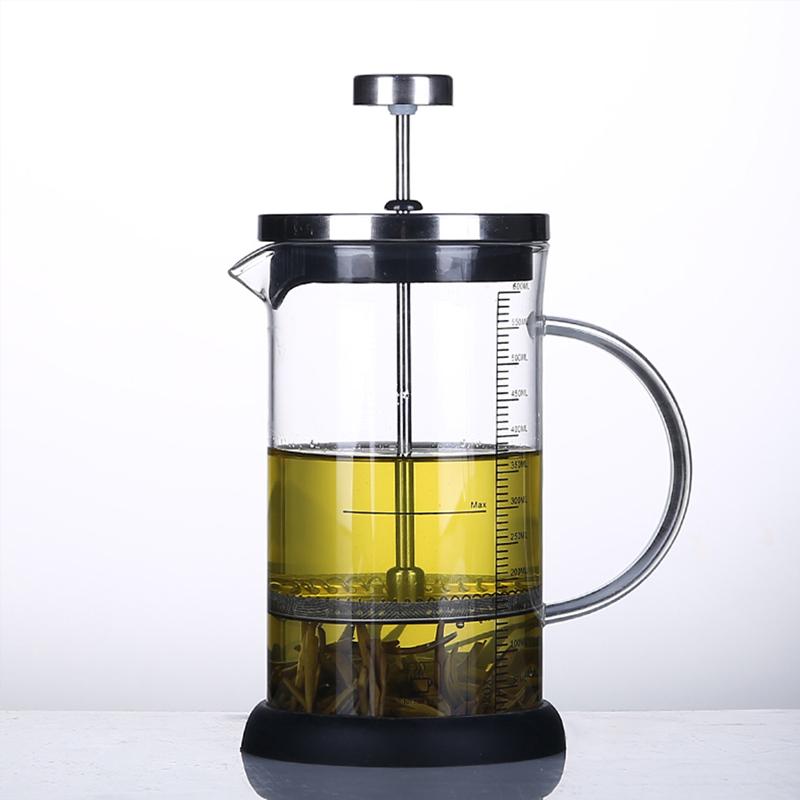 SENDIAN Portable Glass Filter Teapot High Temperature Resistant Pressure Pot Coffee Pot 2021 New Office Home Kitchen Accessories