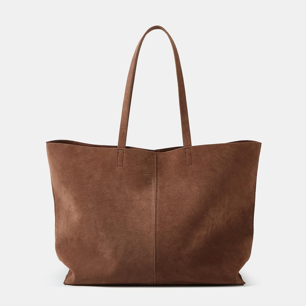 Women's Large Suede Tote Bag Luxury Design Commuter High-end Armpit Bag Soft Handle Fashi Shoulder Handbag for Ladies