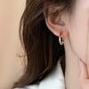 PONYKISS Tibetan Silver Colorful Enamel Round Hoop Earring for Women Minimalist Vintage Fashion  Light Luxury Accessories