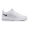 Nike Air Force 1 Low Swoosh Calado Blanco Negro GS DR7889-100