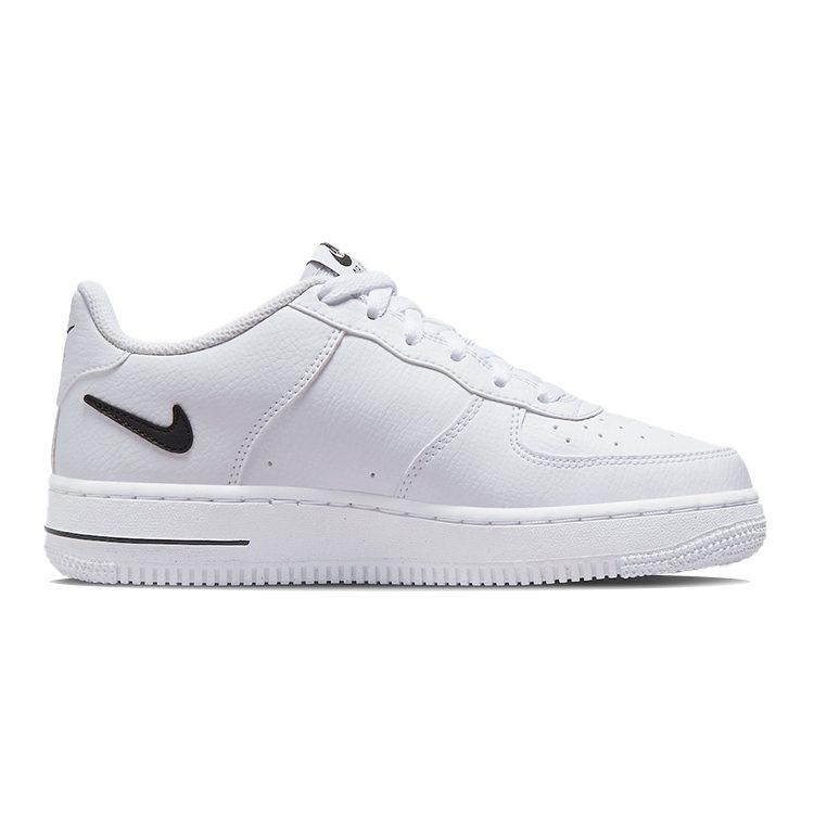 Nike Air Force 1 Low Swoosh Calado Blanco Negro GS DR7889-100