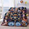 One Piece Soft Flannel Blanket Plush Warm Lightweight Throw for Sofa Bed Couch Cozy Winter Travel Decor Gift -QJY