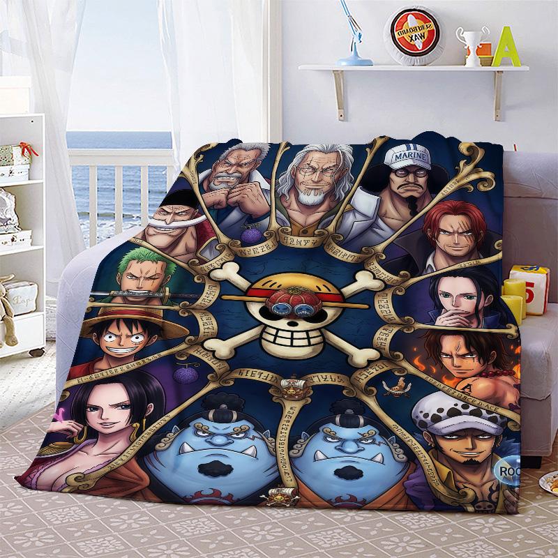 One Piece Soft Flannel Blanket Plush Warm Lightweight Throw for Sofa Bed Couch Cozy Winter Travel Decor Gift -QJY