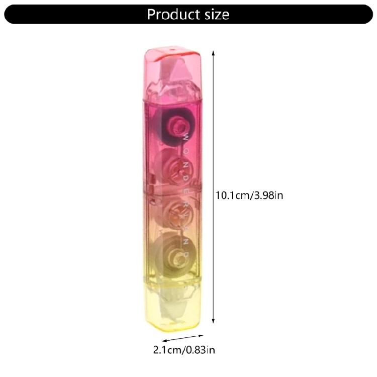 4 Pcs White Out Tape Gradient Correction Tape and Adhesive Tape Correction Rollers Double Head Correction Tape