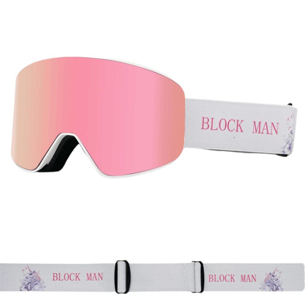 UV400 Protection Ski Goggles Anti-Fog Double Layers Snowboard Goggles Full Coating Cylindrical Lens Snow Glasses Outdoor Sports