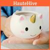 Mug en céramique licorne créatif peint à la main avec corne dorée pour les amateurs de café