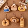 Cartoon Capybara Bread Plush Keychain Cute Plush Capybara Pendant Creative  Backpack Decoration Accessories Gifts