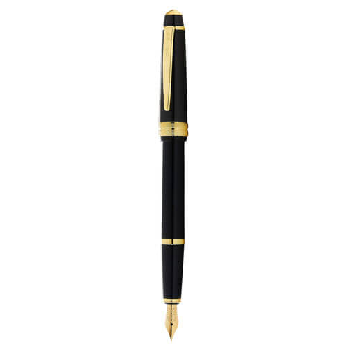 Cross Cross Bailey Light Gloss Fountain Pen (Black & Gold)