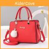 Fashionable Elegant Mom's Handbag In Red Black And Green Perfect For Daily Use
