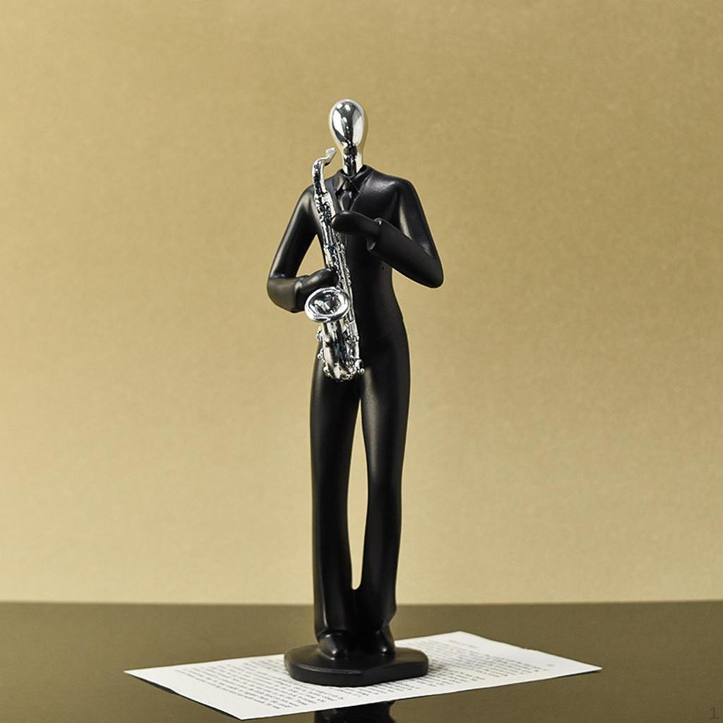 Saxophone Player Musician Figurine Music Decoration Resin Housewarming Gift