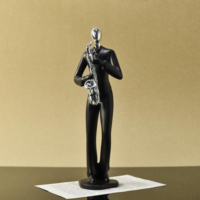 Saxophonspieler Musiker Figur Musik Dekoration Harz Einweihungsgeschenk