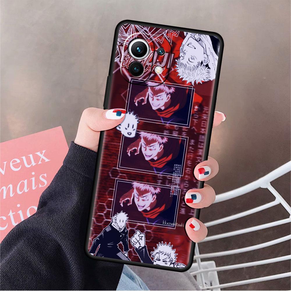 

Чехол Jujutsu Kaisen Funda для Xiaomi Mi 11 Lite 5G NE 11T Pro 10T 9T Note 10 12 12X 12S, ультрамягкий силиконовый чехол для телефона Mi Note 10 Lite